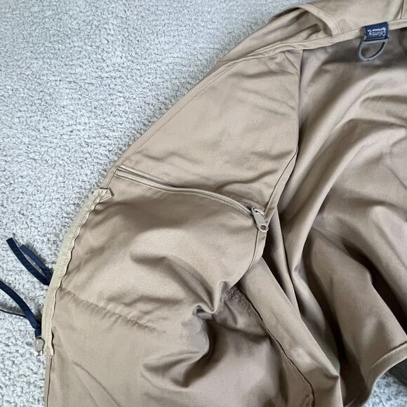Vintage Columbia Sportswear Fly Fishing Vest Men Large Khaki Beige Tackle FM1010 - Picture 6 of 14